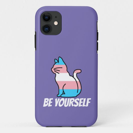 Transgender Pride Cat - wees jezelf Case-Mate iPhone Case (Achterkant)