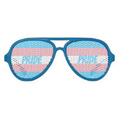 Transgender Pride Celebration Aviator Zonnebril (Voorkant)