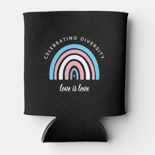 Transgender Pride Celebrity Diversity Love Quote Blikjeskoeler (Voorkant)