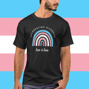 Transgender Pride Celebrity Diversity Love Quote T-shirt