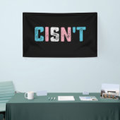 Transgender Pride Cins niet LGBTQ Trans Flag Grapp Spandoek (Beurs)