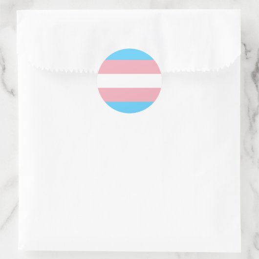 Transgender Pride Circle Sticker (Tas)