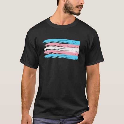 Transgender Pride Csd Flag T-shirt (Voorkant)