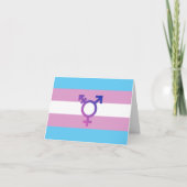 Transgender Pride en Symbool Bedankkaart (Voorkant)