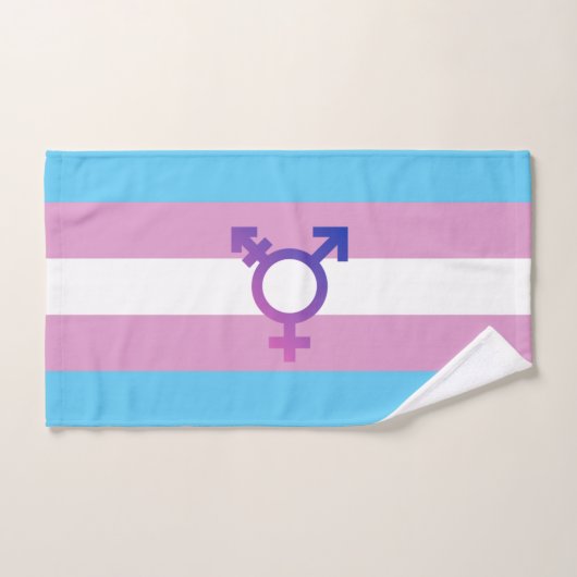 Transgender Pride en Symbool Handdoek (Handdoek)