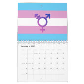 Transgender Pride en Symbool Kalender (Feb 2027)
