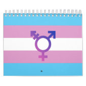 Transgender Pride en Symbool Kalender (Hoes)
