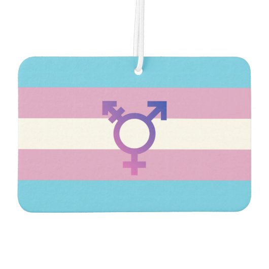 Transgender Pride en Symbool Luchtverfrisser (Achterkant)