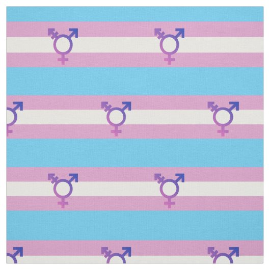 Transgender Pride en Symbool Stof (Swatch)