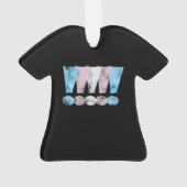 Transgender Pride Exclamatiepunten Ornament (achterkant)