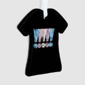 Transgender Pride Exclamatiepunten Ornament (voorkant)