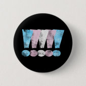 Transgender Pride Exclamatiepunten Ronde Button 5,7 Cm (Voorkant)