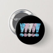 Transgender Pride Exclamatiepunten Ronde Button 5,7 Cm (Voorkant /achterkant)