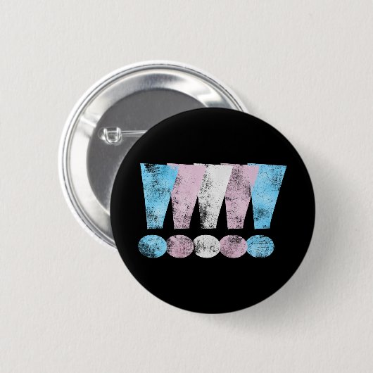 Transgender Pride Exclamatiepunten Ronde Button 5,7 Cm (Voorkant /achterkant)