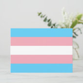 Transgender Pride Flag (Staand voorkant)
