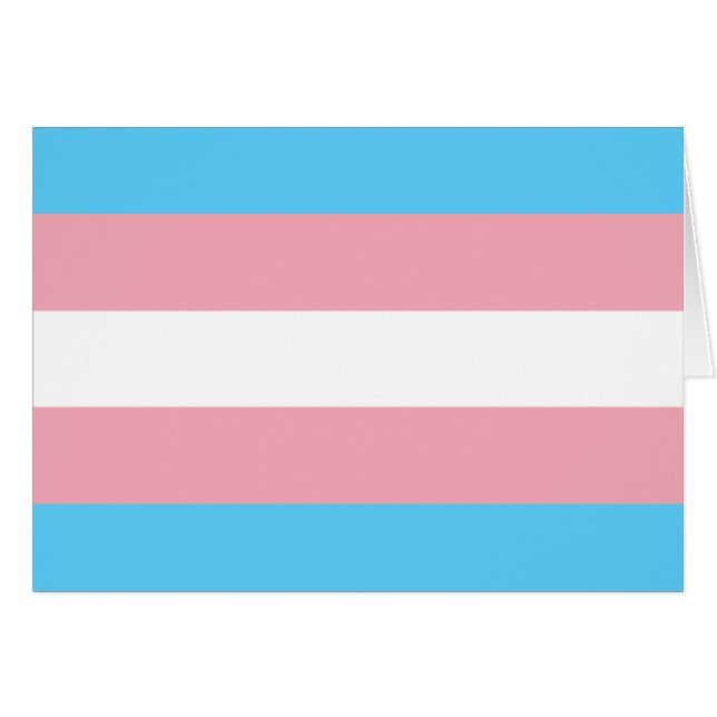 Transgender Pride Flag (Voorkant Horizontaal)