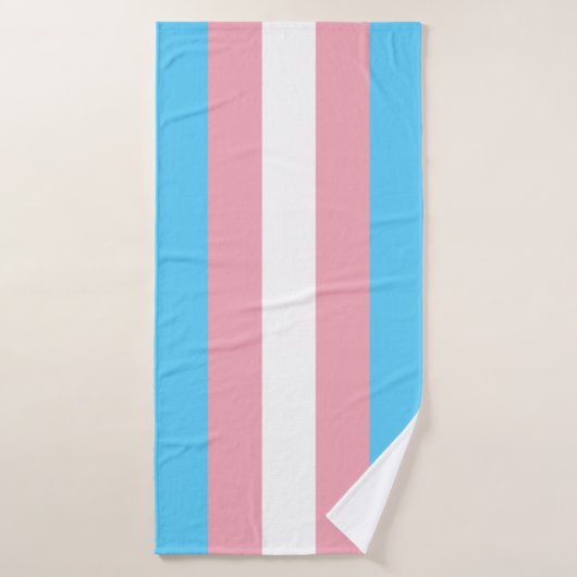 Transgender Pride Flag Badhanddoek (Badhanddoek)