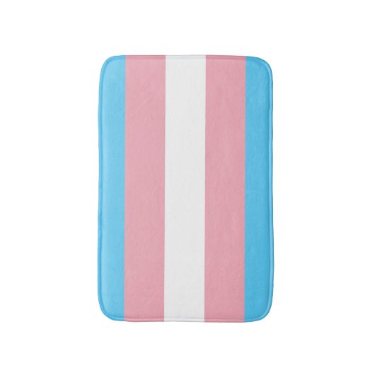 Transgender Pride Flag Badmat (Voorkant Verticaal)