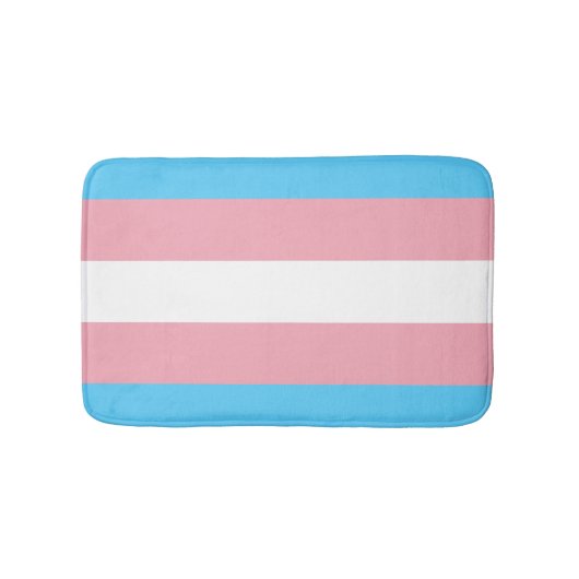 Transgender Pride Flag Badmat (Voorkant)