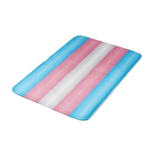 Transgender Pride Flag Badmat (Gekanteld)