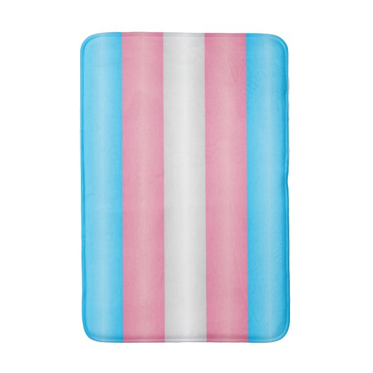 Transgender Pride Flag Badmat (Voorkant Verticaal)