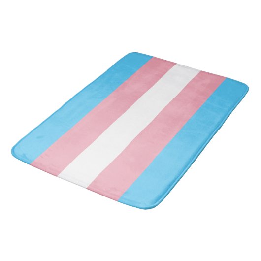 Transgender Pride Flag Badmat (Gekanteld)