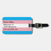 Transgender Pride Flag Bagagelabel (Voorkant horizontaal)