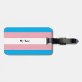 Transgender Pride Flag Bagagelabel (Achterkant horizontaal)