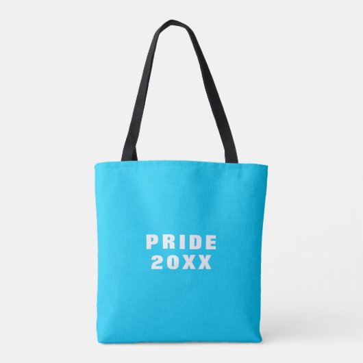 Transgender Pride Flag Bewerkbare tekst Tote Bag (Achterkant)