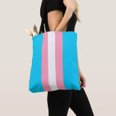 Transgender Pride Flag Bewerkbare tekst Tote Bag (Dichtbij)
