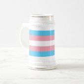 Transgender Pride Flag Bierpul (Voorkant links)