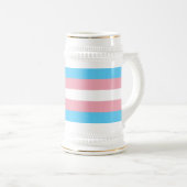 Transgender Pride Flag Bierpul (Voorkant rechts)