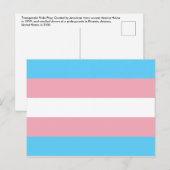 Transgender Pride Flag Briefkaart (Voorkant / Achterkant)