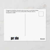 Transgender Pride Flag Briefkaart (Achterkant)