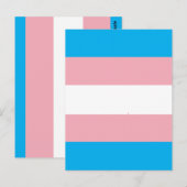 Transgender Pride Flag Briefkaart (Voorkant / Achterkant)