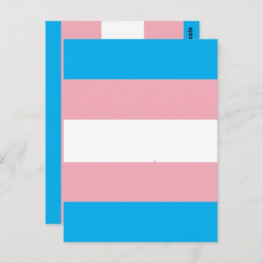 Transgender Pride Flag Briefkaart (Voorkant / Achterkant)