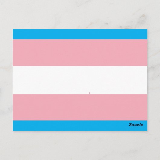 Transgender Pride Flag Briefkaart (Achterkant)