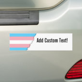 Transgender Pride Flag Bumpersticker (Op auto)
