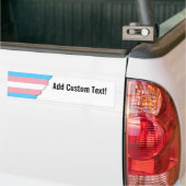 Transgender Pride Flag Bumpersticker (Op Truck)