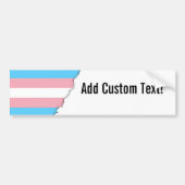 Transgender Pride Flag Bumpersticker (Voorkant)