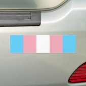 Transgender Pride Flag Bumpersticker (Op auto)