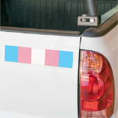 Transgender Pride Flag Bumpersticker (Op Truck)