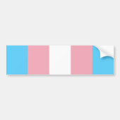 Transgender Pride Flag Bumpersticker (Voorkant)