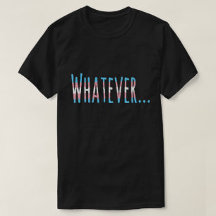 Transgender Pride Flag Colors "What" T-shirt