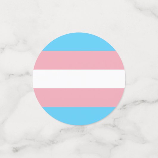 Transgender Pride Flag Confetti (Kleine voorkant)