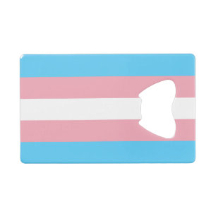 Transgender Pride Flag Creditkaart Flessenopener