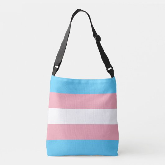 Transgender Pride Flag Crossbody Tas (Achterkant)