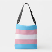 Transgender Pride Flag Crossbody Tas (Voorkant)