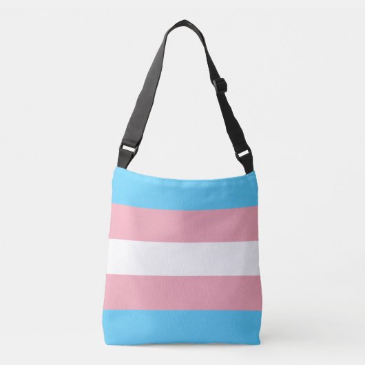 Transgender Pride Flag Crossbody Tas (Voorkant)