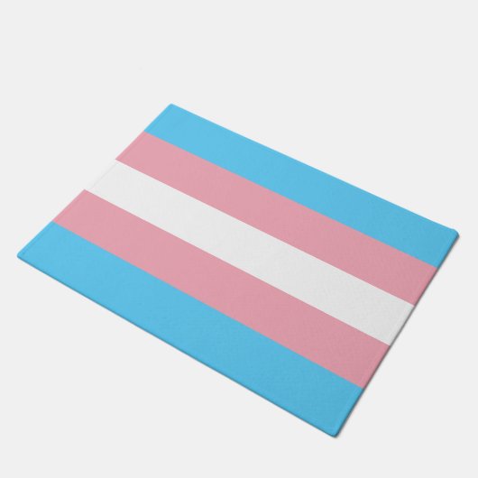 Transgender Pride Flag Deurmat (Schuin)